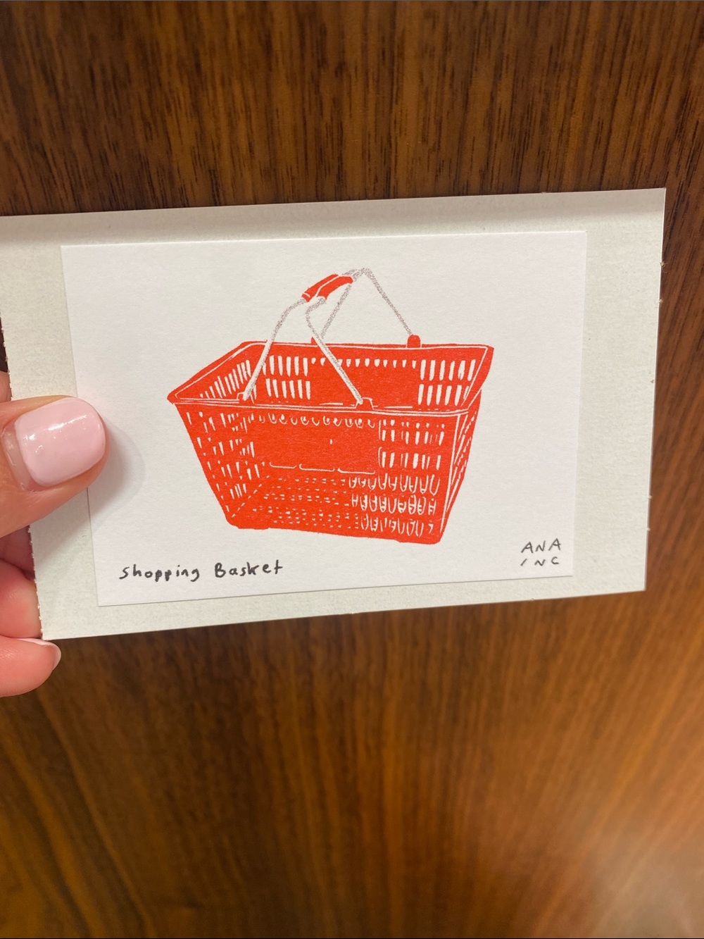 Anastasia INCIARDI mini print - Shopping Basket - From Los Angeles Ca